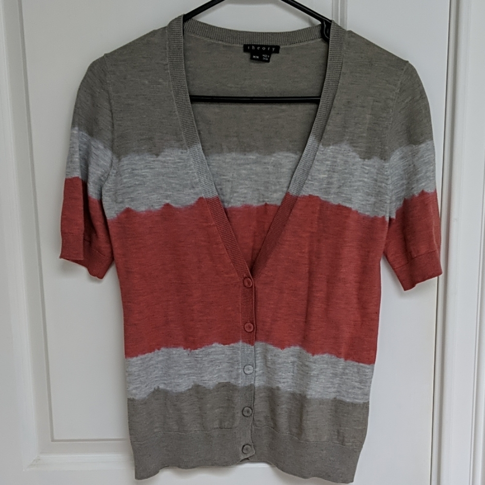 Theory short sleeved cardigan